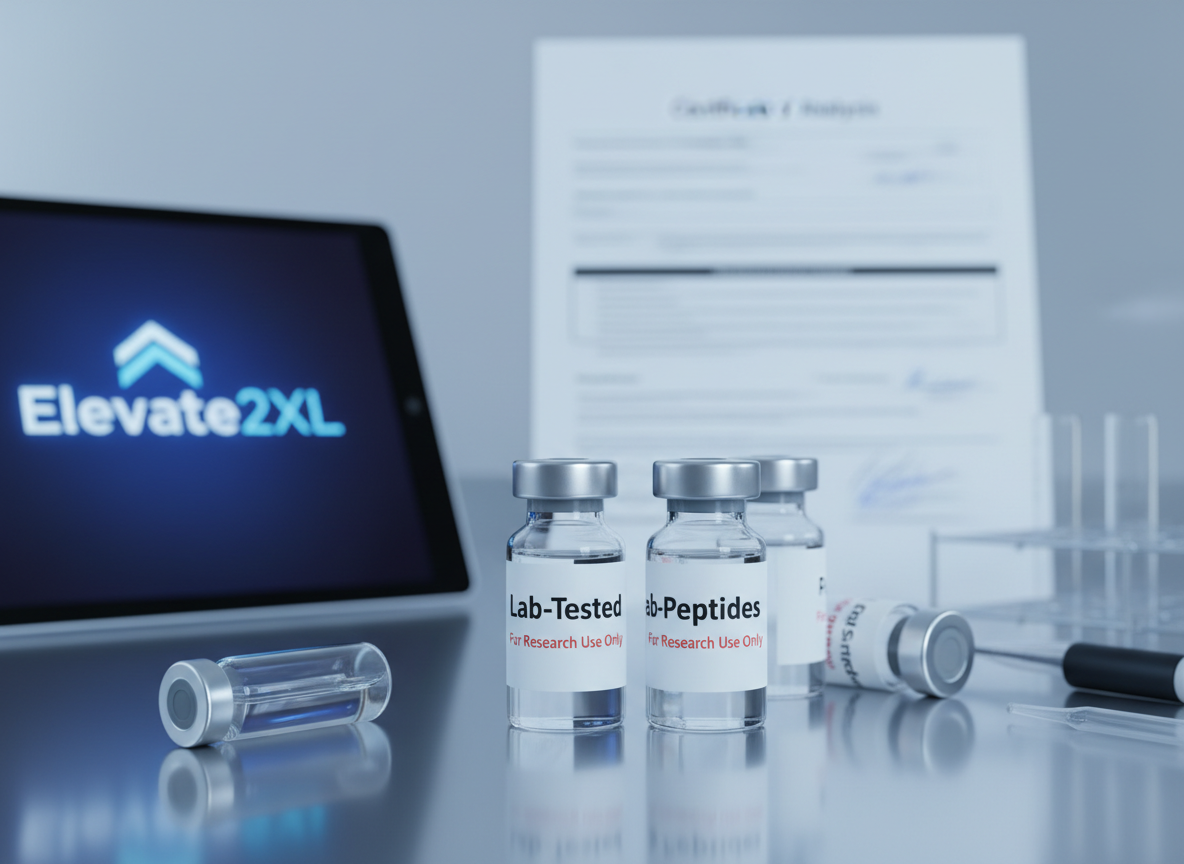 Lab-tested peptides with Certificate of Analysis for research use only